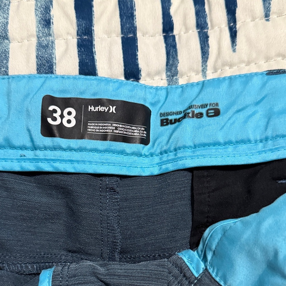 Men's Blue/gray Shorts Hurley by Buckle - Picture 2 of 3
